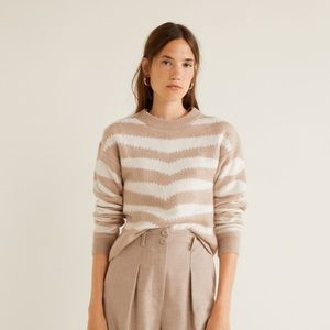 NWT MANGO ZEBRA SWEATER